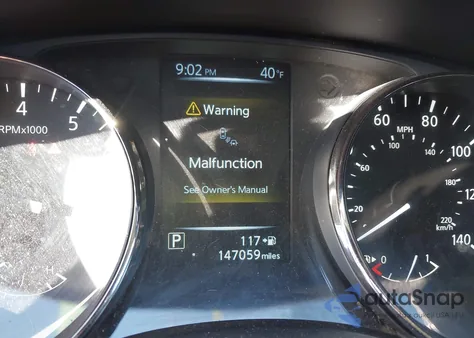 2017 Nissan Rogue Sv z USA, uszkodzony, nr VIN KNMAT2MT9HP507817